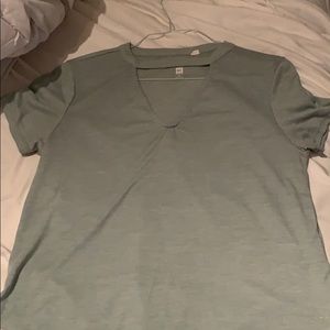 Green Cutout Tee